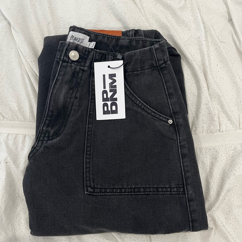 princess polly black wide leg jeans